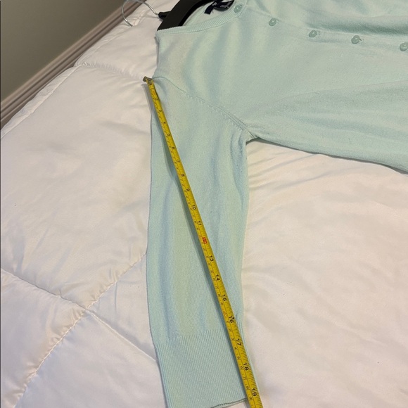 GAP Light Green 3/4 Length Sleeve Women's Cardigan Sweater - Picture 6 of 6